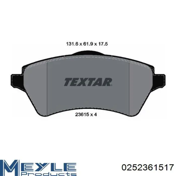 Передние тормозные колодки LR021899 Britpart