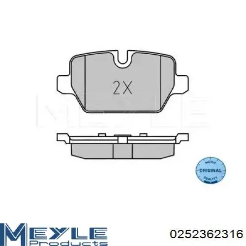 Задние дисковые колодки Daco 321530