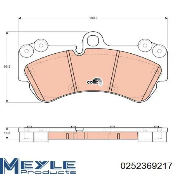 Передние тормозные колодки DB1676 Jurid/Bendix