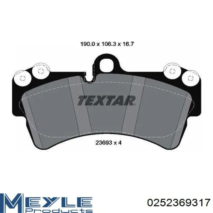 Передние тормозные колодки RT2PD19970 Rotinger