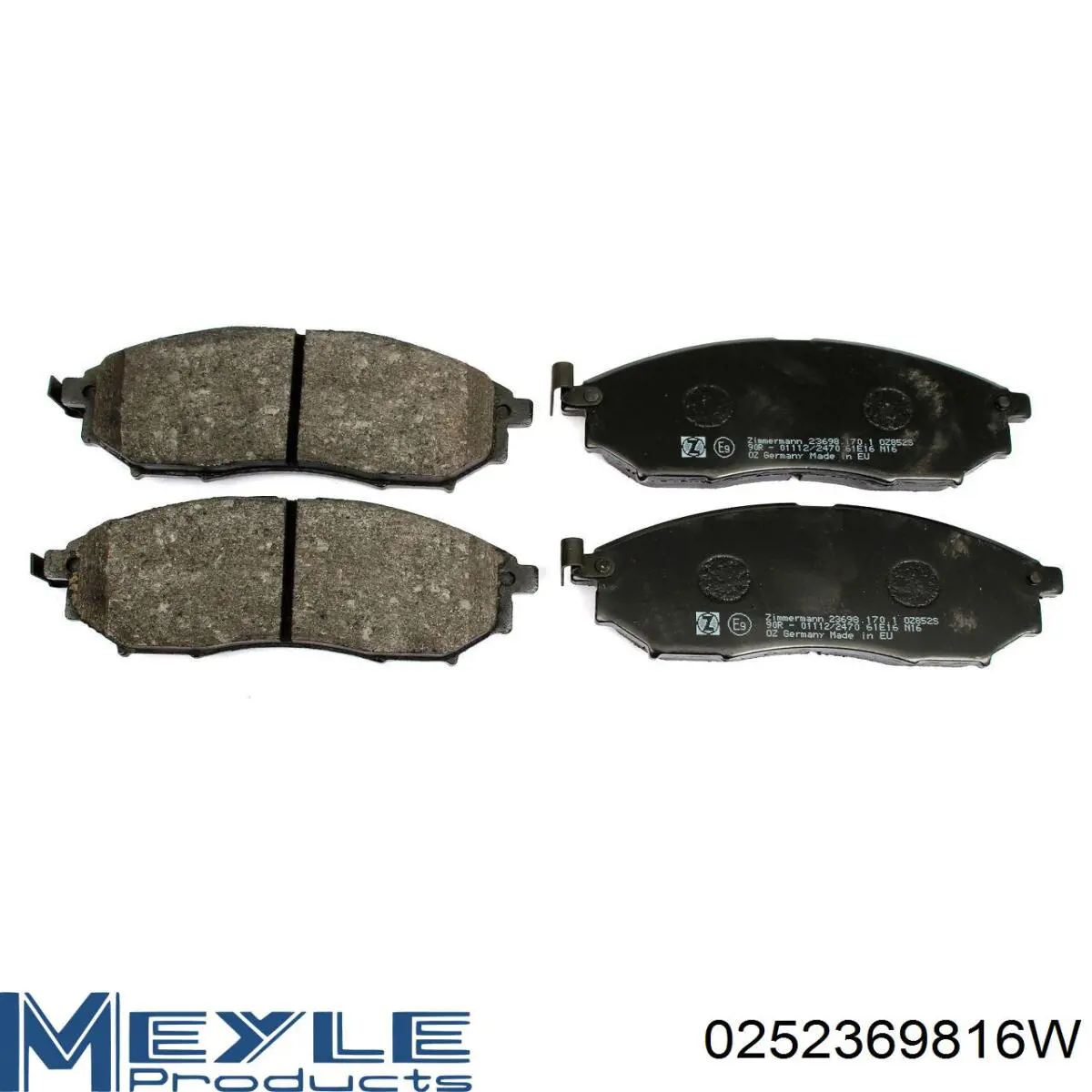 Передние тормозные колодки 986494295 Bosch