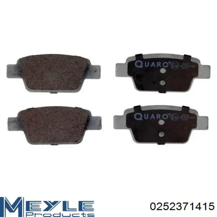 Колодки гальмові задні, дискові 0252371415 Meyle