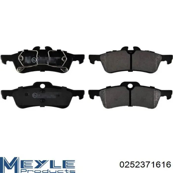 Задние дисковые колодки Meyle 0252371616