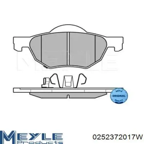 Pastillas de freno delanteras 0252372017W Meyle