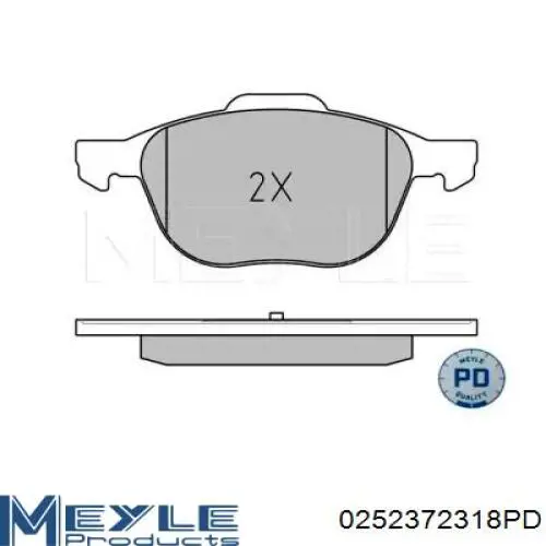 Тормозные колодки Meyle 0252372318PD