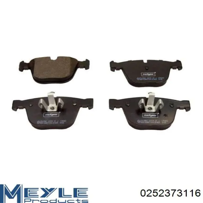 Купить 0252373116 Meyle Колодки тормозные задние, дисковые