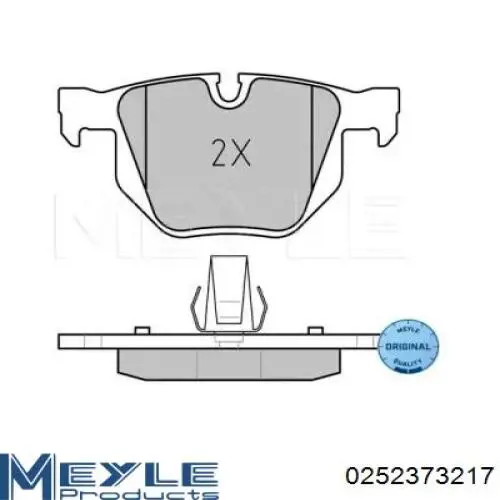 0252373217 Meyle Колодки тормозные дисковые комплект