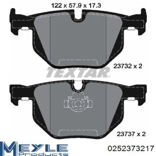 Задние дисковые колодки ABE C2B019ABEP