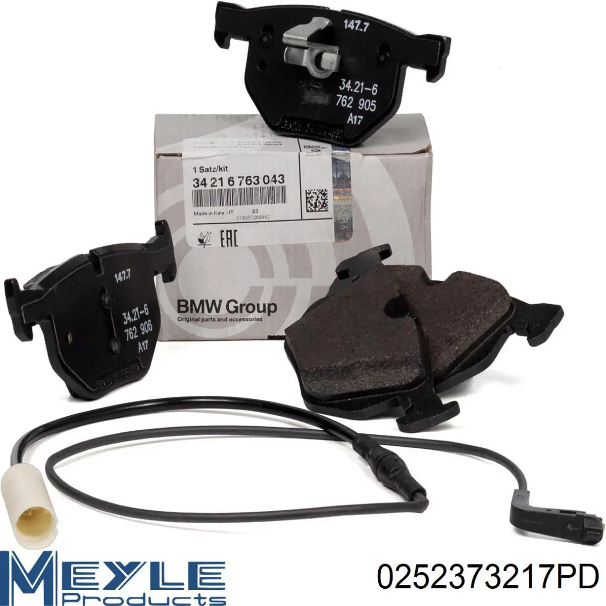 Задние тормозные колодки 0252373217PD Meyle