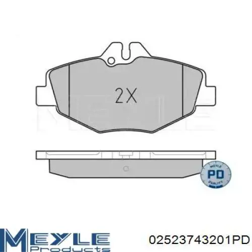 A0044208720 Bectep Колодки передние
