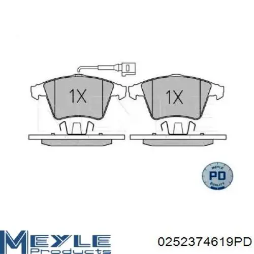 Купить 0252374619PD Meyle Колодки тормозные
