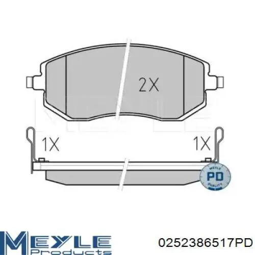 Купить B111280 Denckermann Колодки тормозные