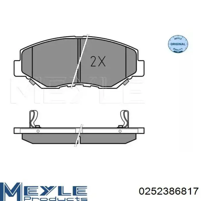 Передние тормозные колодки 45022S9AE00 Honda