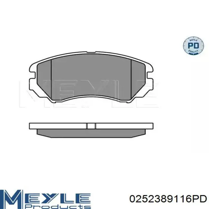 Колодки тормозные передние дисковые на Hyundai Elantra  XD