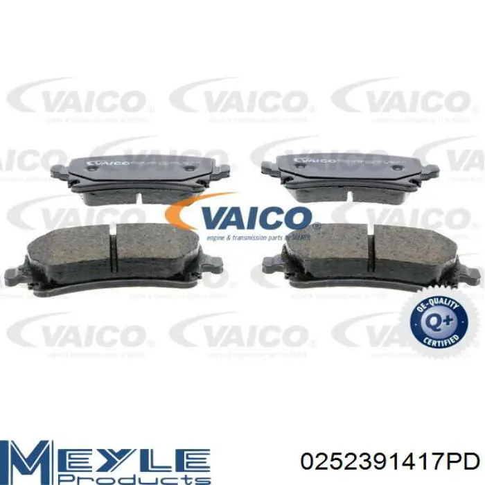 Задние тормозные колодки 0252391417PD Meyle