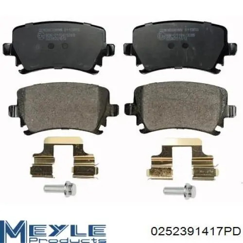 Купить 0252391417PD Meyle Колодки тормозные задние, дисковые