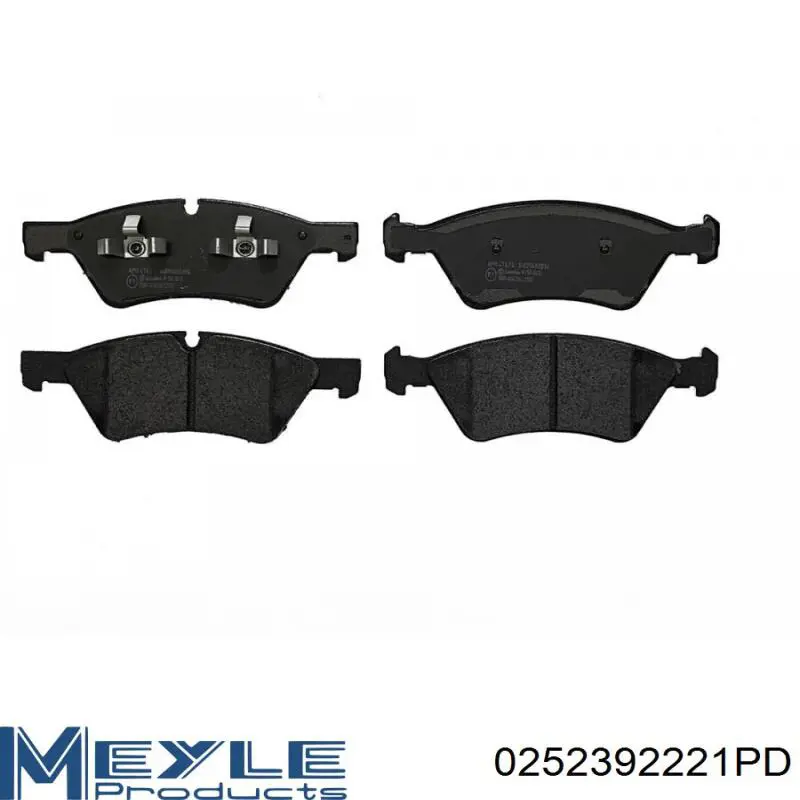Передние тормозные колодки 0252392221PD Meyle