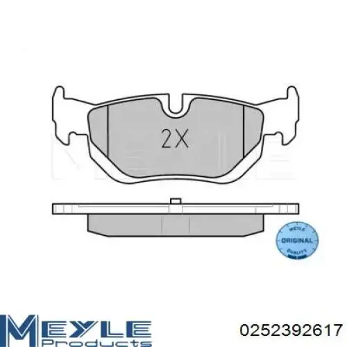 Задние дисковые колодки VALEO 302413