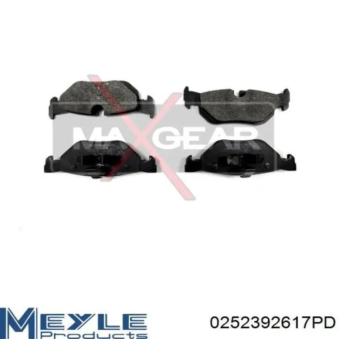 0252392617PD Meyle Колодки тормозные дисковые комплект