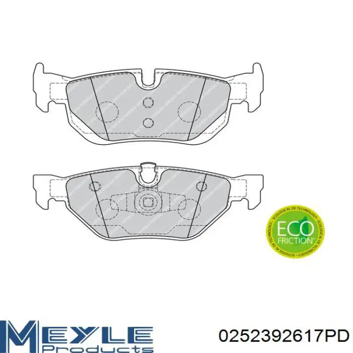 Колодки дисковые  Meyle 0252392617PD цена, от 29.51 USD
