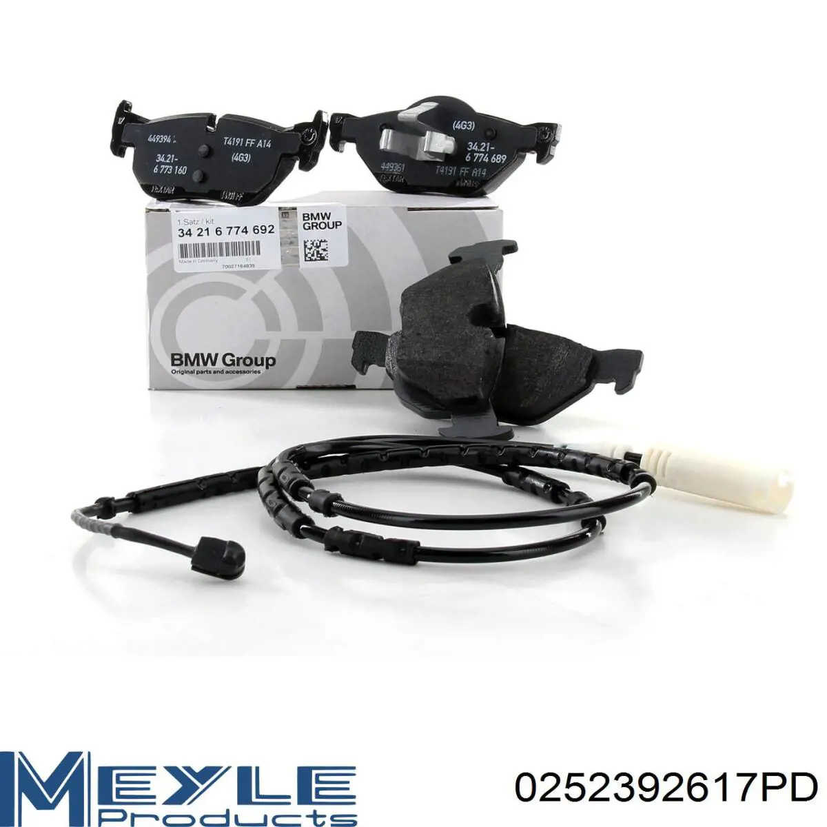 Задние дисковые колодки Meyle 0252392617PD