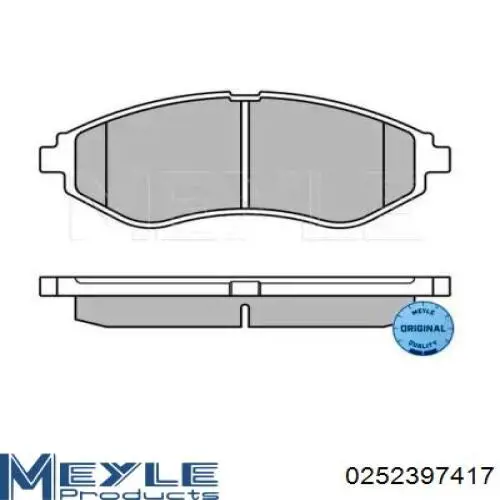 Передние тормозные колодки D160002 Dainton