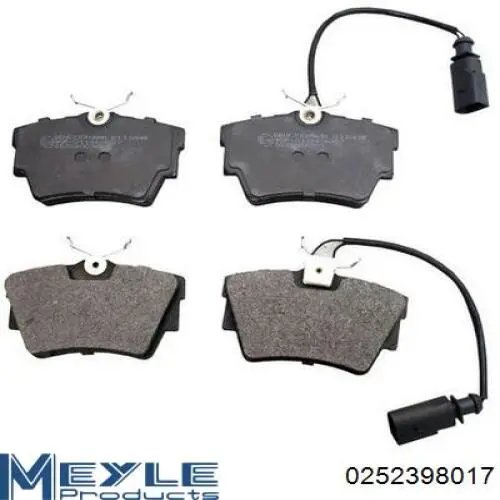 Колодки дисковые  Meyle 0252398017 цена, от 22.41 USD