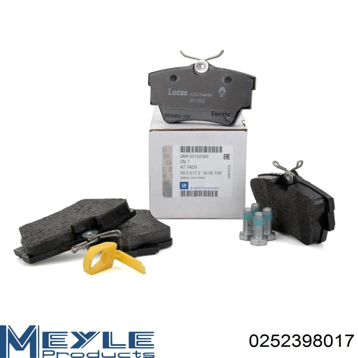 Задние дисковые колодки Renault (RVI) 7701050918
