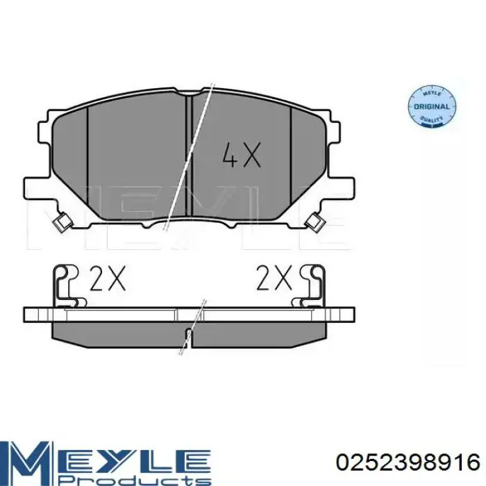 Колодки тормозные передние дисковые на Lexus RX  330/350 