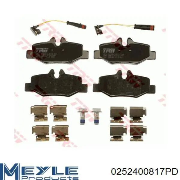 Купить 14211010 Mercedes Колодки тормозные задние, дисковые