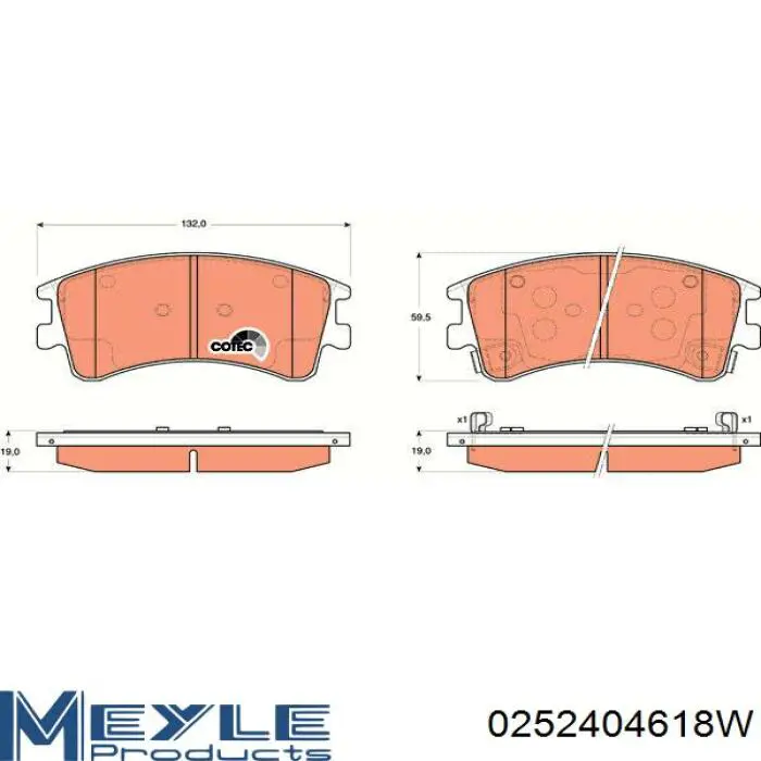 Колодки Dafmi D199E цена, от 13.69 USD