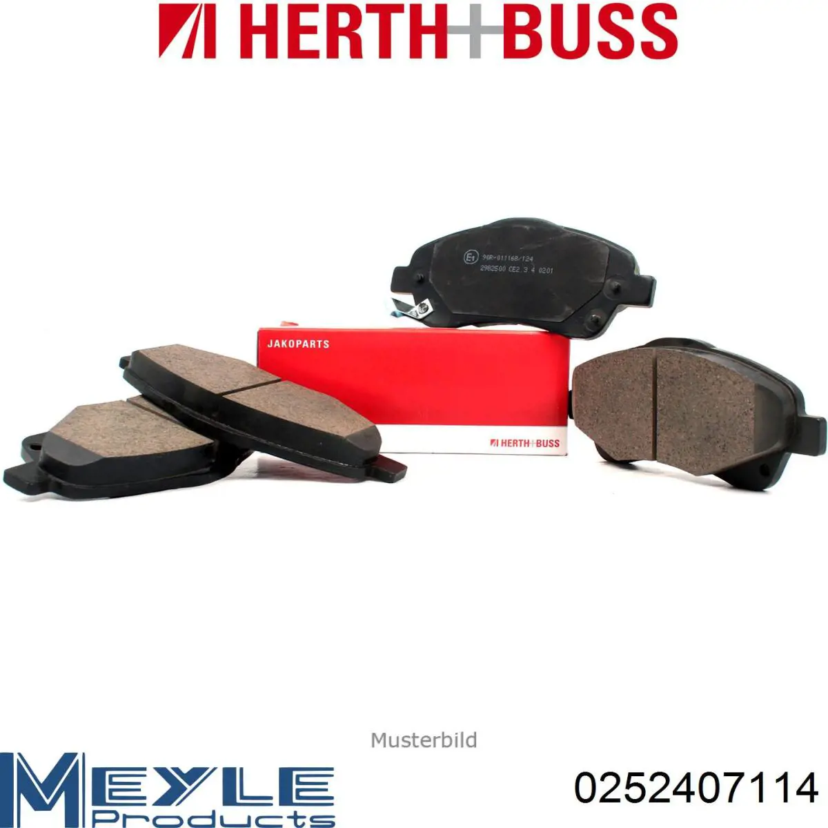 Колодки гальмові задні, дискові 0252407114 Meyle