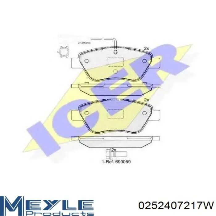 Тормозные колодки Febi 116343