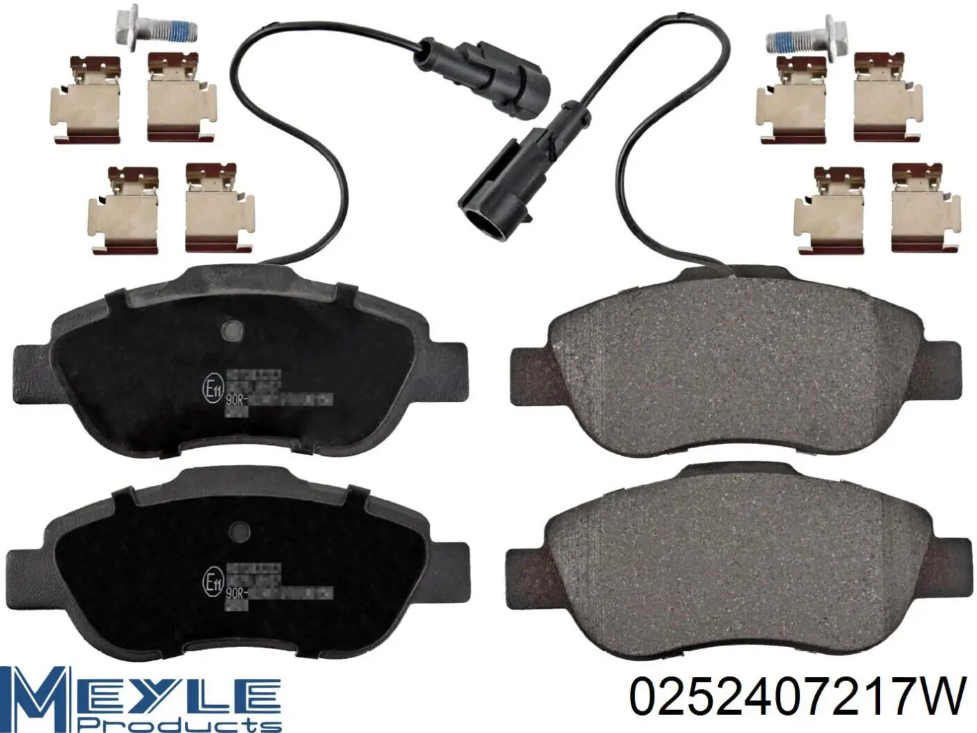 Передние тормозные колодки 0252407217W Meyle