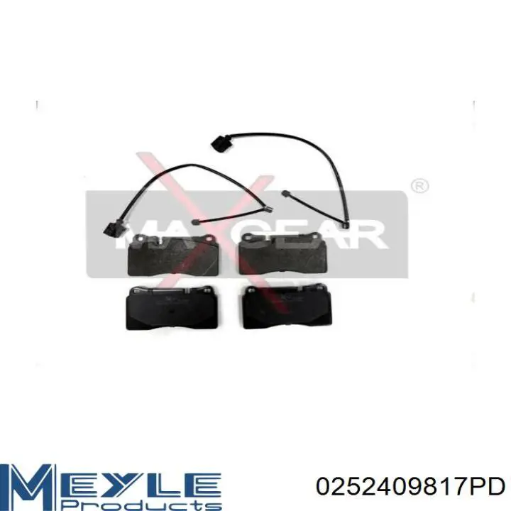 Колодки Meyle 0252409817PD цена, от 54.73 USD