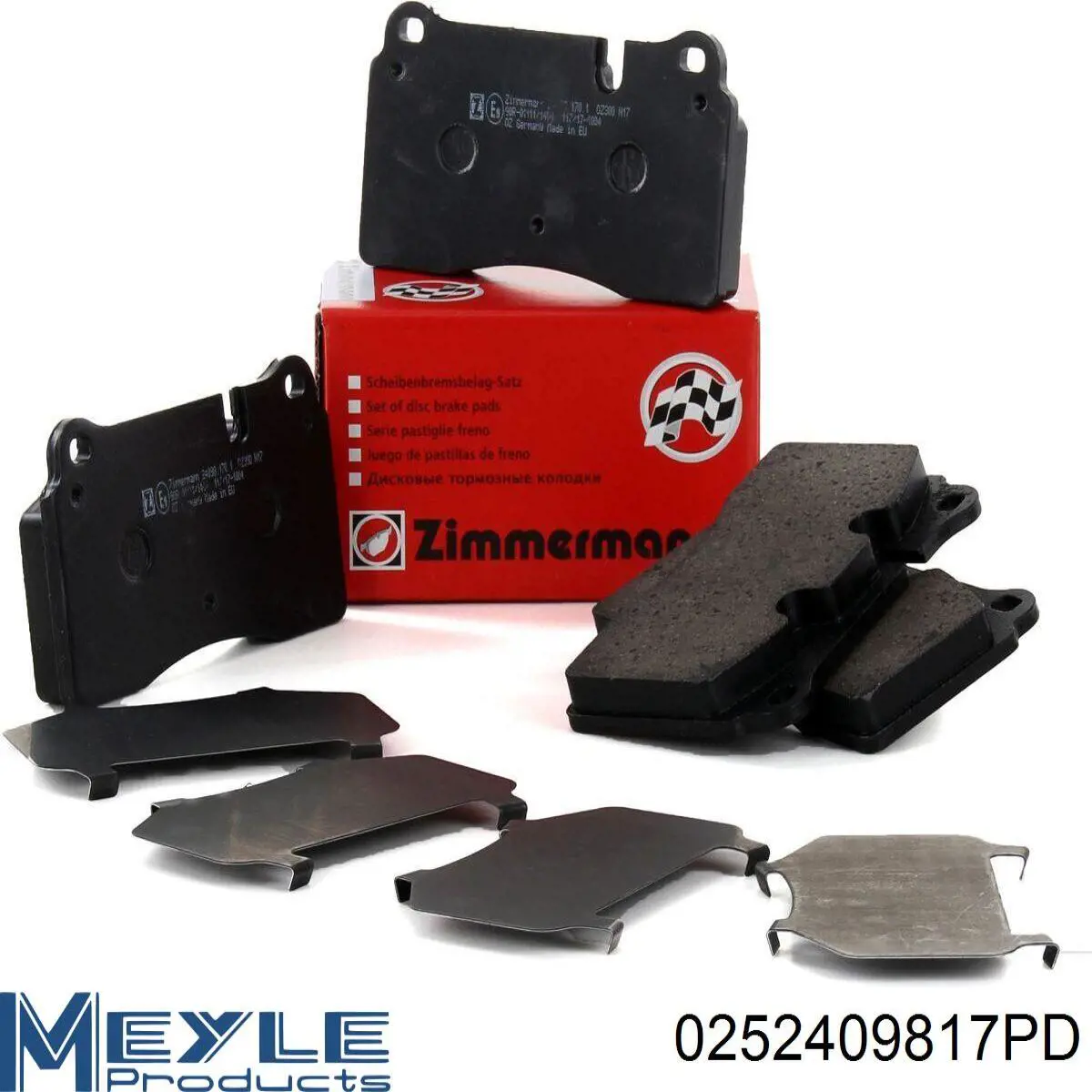 Передние тормозные колодки 0252409817PD Meyle