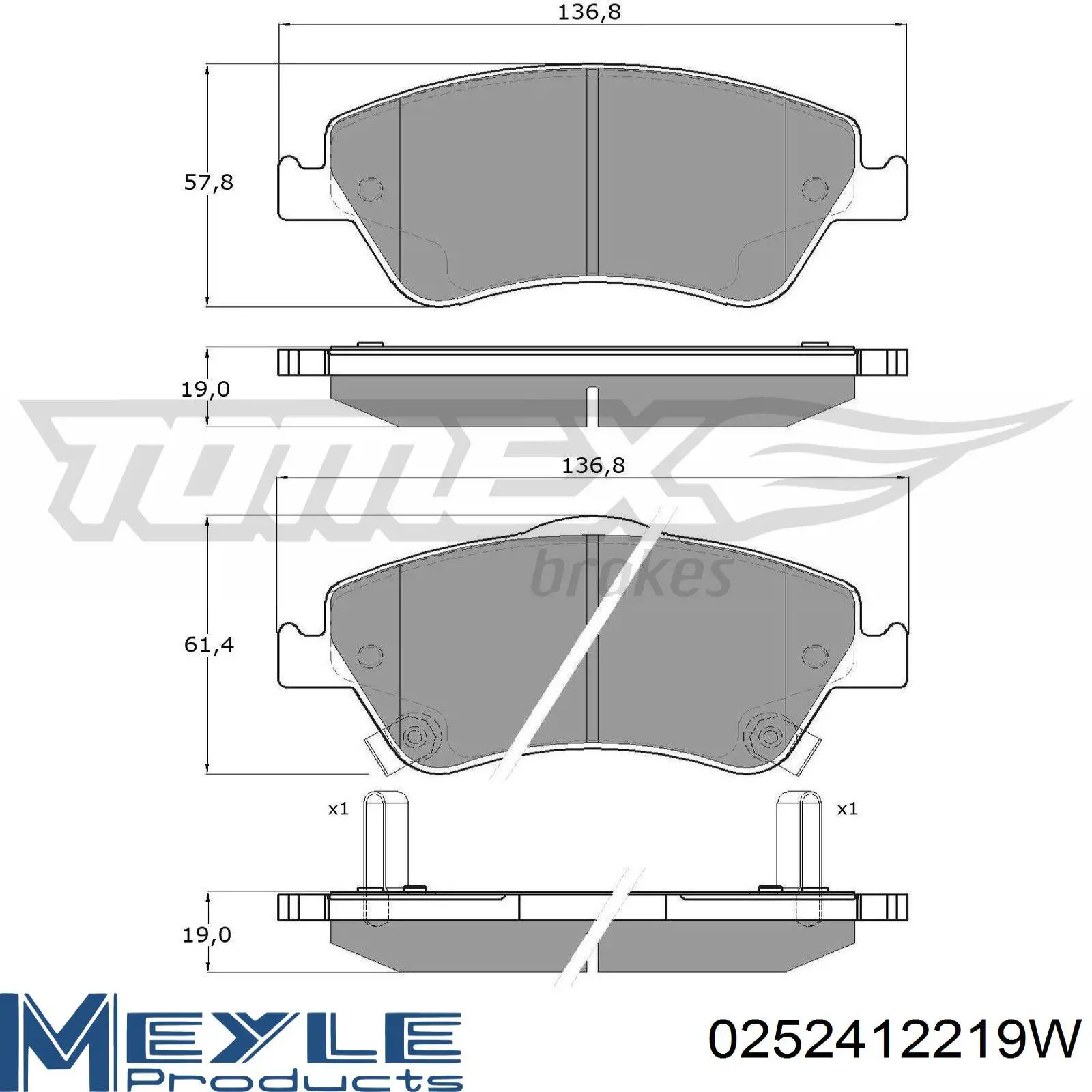 Передние тормозные колодки QF00128E Q-top