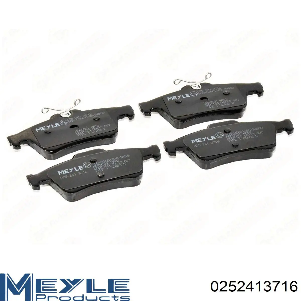 Купить 0252413716 Meyle Колодки тормозные задние, дисковые