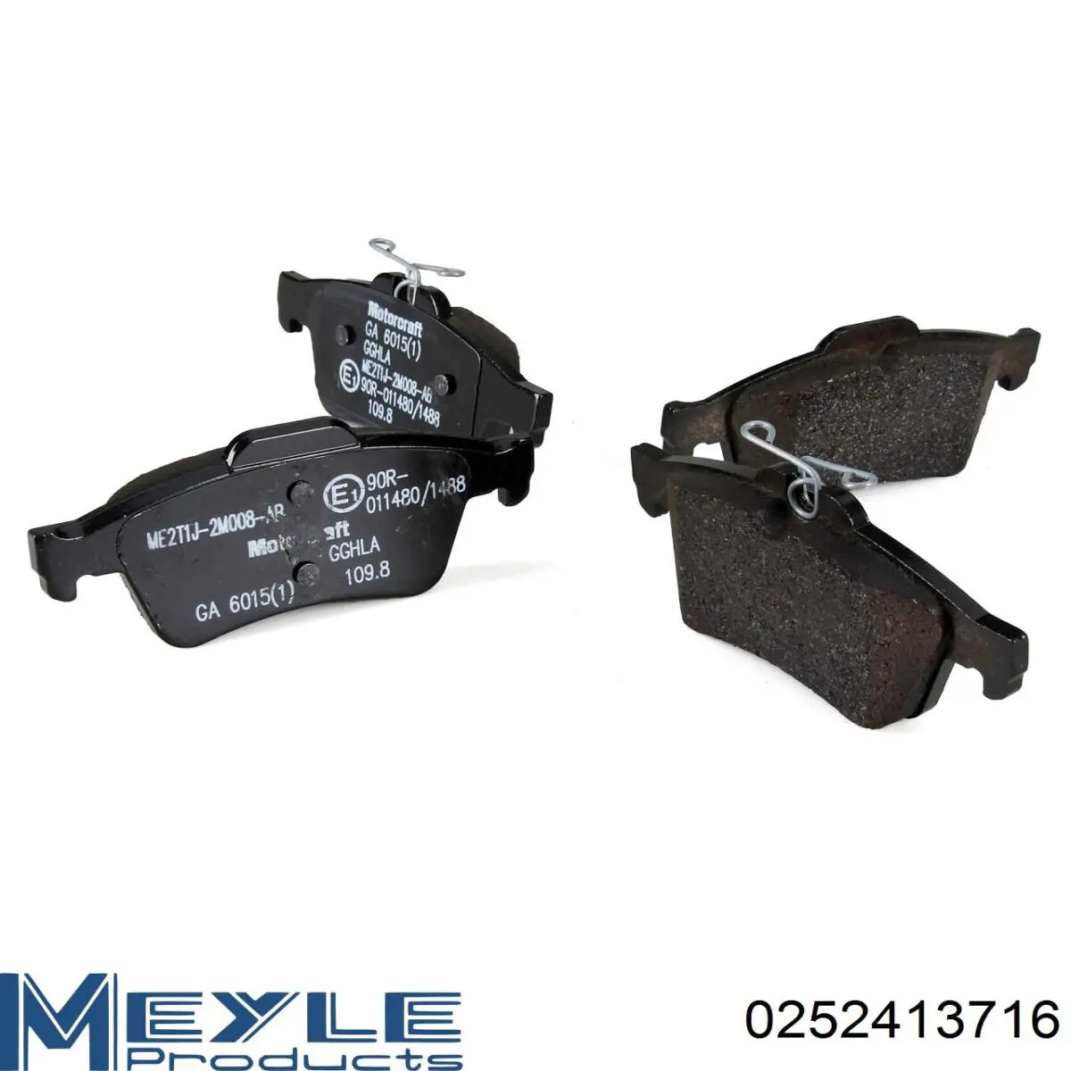 Задние тормозные колодки 0252413716 Meyle