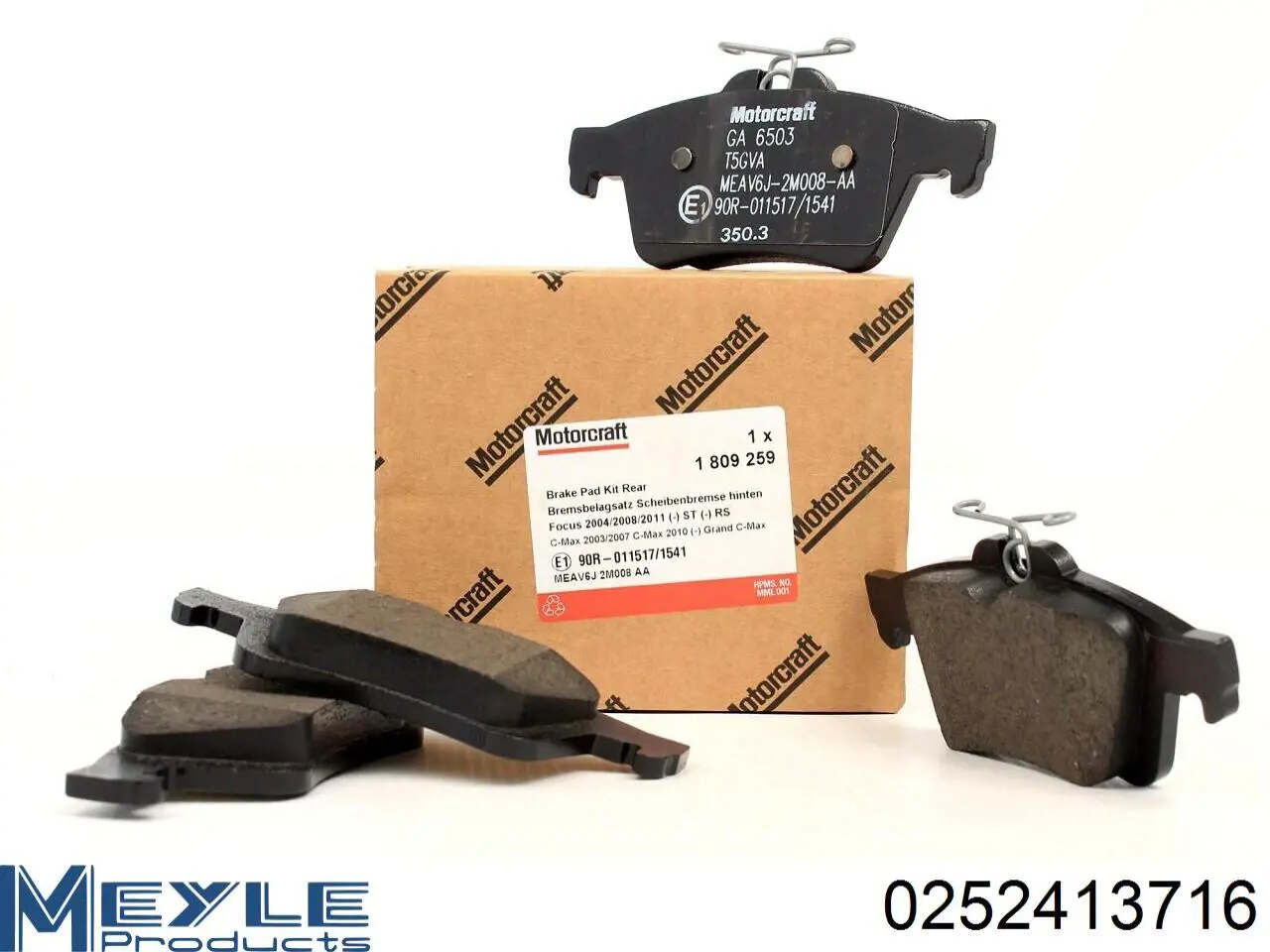 Колодки дисковые  Meyle 0252413716 цена, от 21.32 USD