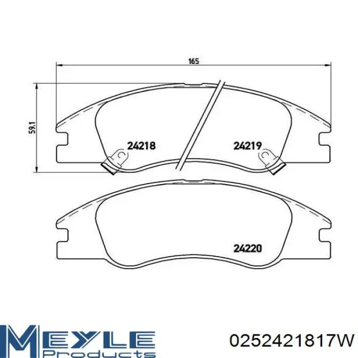 Передние тормозные колодки 986494577 Bosch