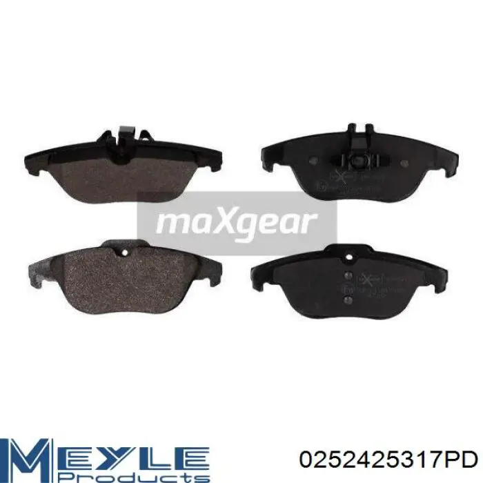 Купить 0252425317PD Meyle Колодки тормозные задние, дисковые