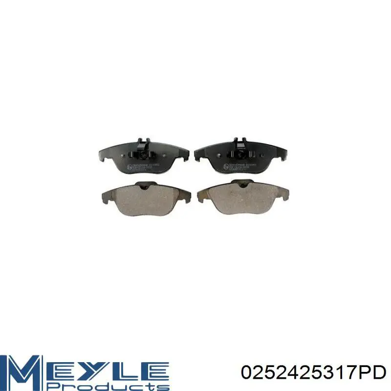 Колодки дисковые  Meyle 0252425317PD цена, от 30.92 USD