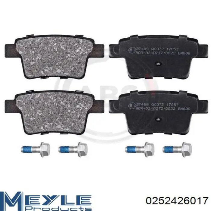 Задние дисковые колодки Meyle 0252426017