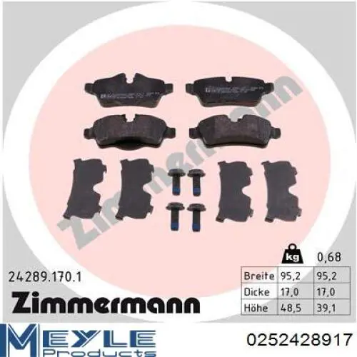 Задние дисковые колодки ABE C2B023ABEP