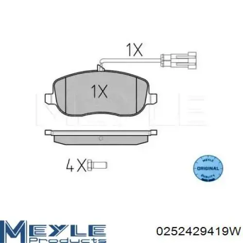 Передние тормозные колодки PF0224 Magneti Marelli