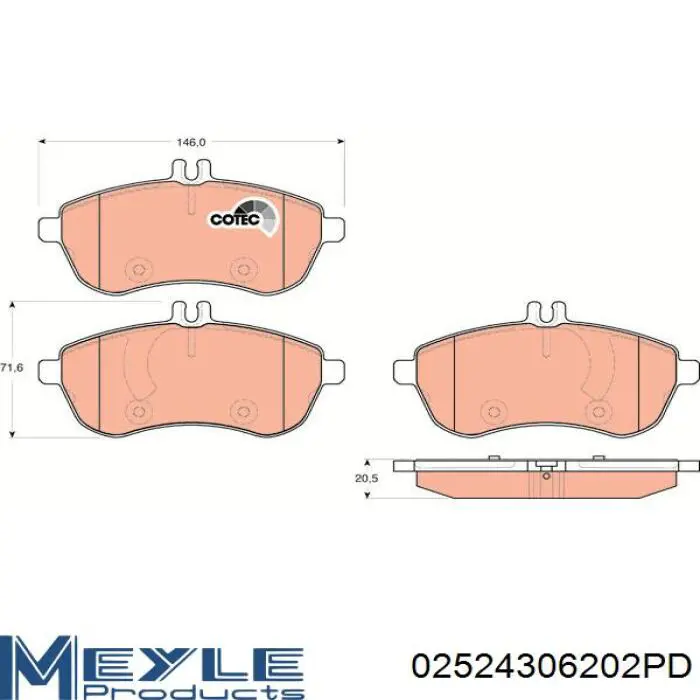 302088 VALEO Колодки передние