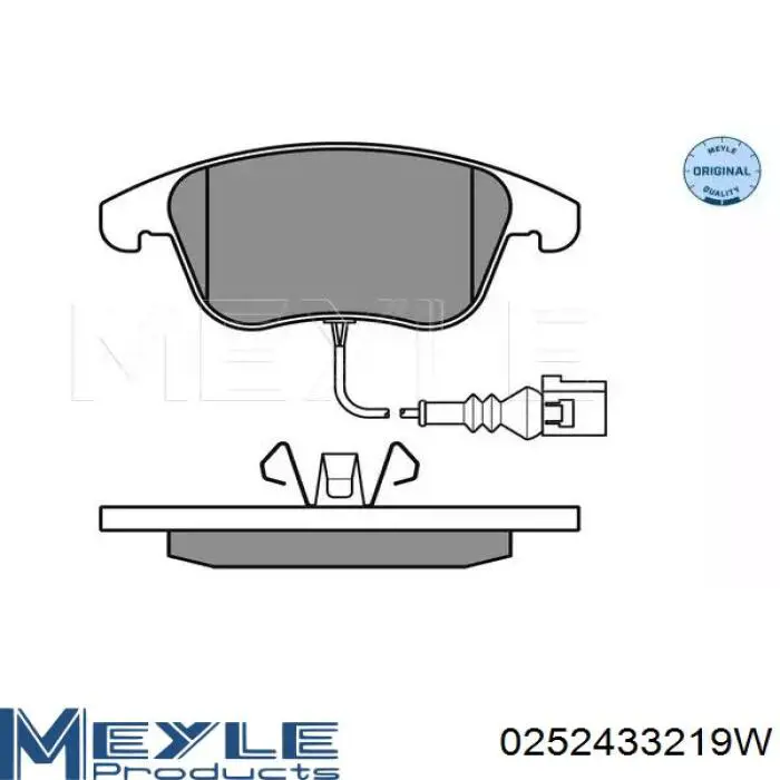 Колодки тормозные передние дисковые MEYLE 0252433219W