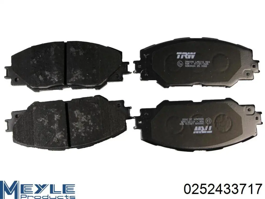 Тормозные колодки Meyle 0252433717
