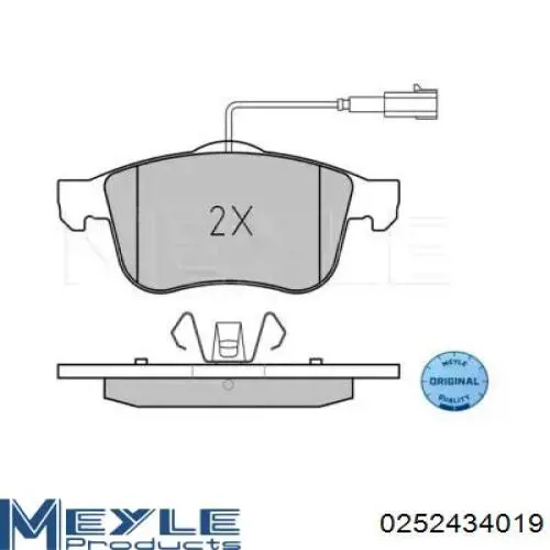 Передние тормозные колодки PA0247AF Japan Parts